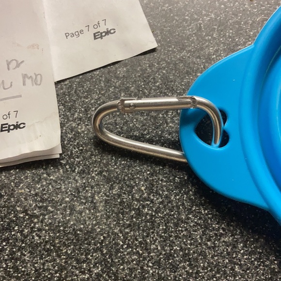 Collapsible dog travel bowl keychain pet - Picture 5 of 17